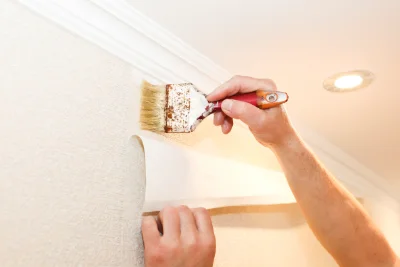 Pose de papier peint à Contamine-sur-Arve — revêtements muraux et toiles de verre